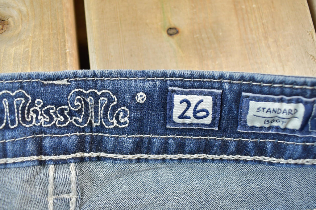 Vintage Y2K Miss Me Bedazzled Low Rise Jeans Size 26x31