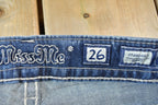 Vintage Y2K Miss Me Bedazzled Low Rise Jeans Size 26x31