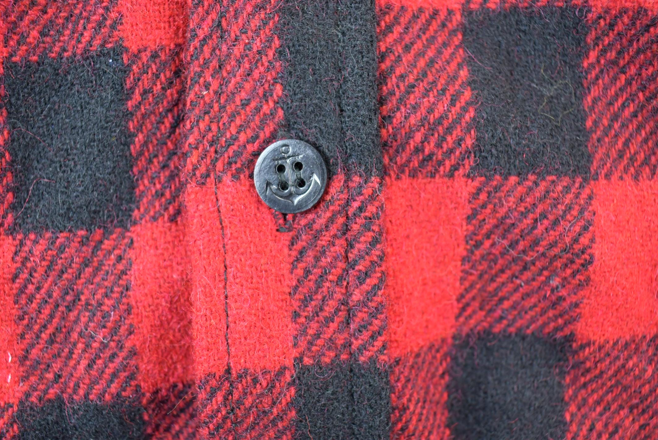 Vintage 1990s Red And Black Lumberjack Biggie Smalls Button Up Shirt