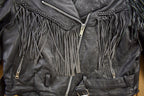 Vintage 1980s Addis Genuine Leather Biker Jacket