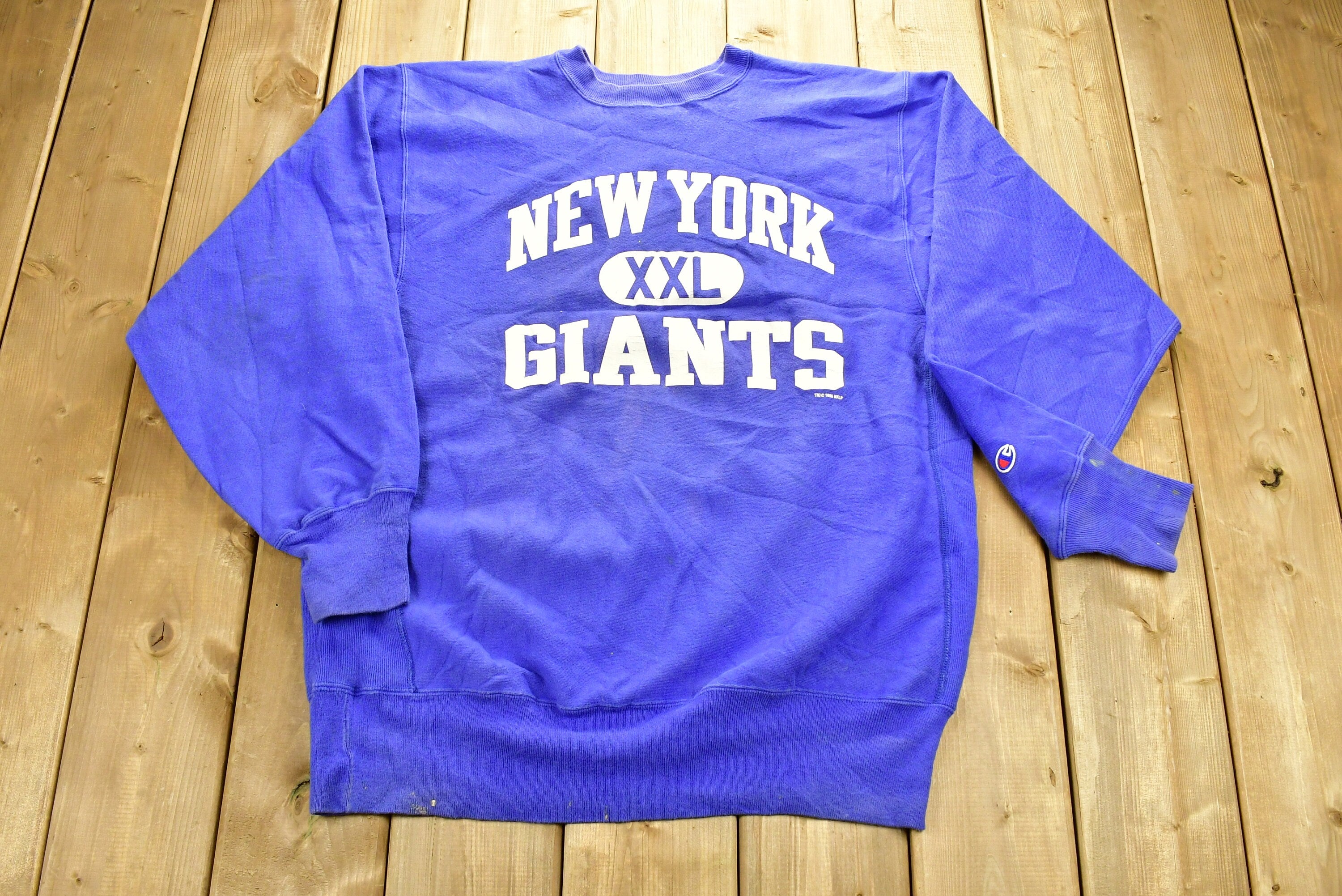 Vintage 1995 New York Giants NFL Champion Reverse Weave Crewneck