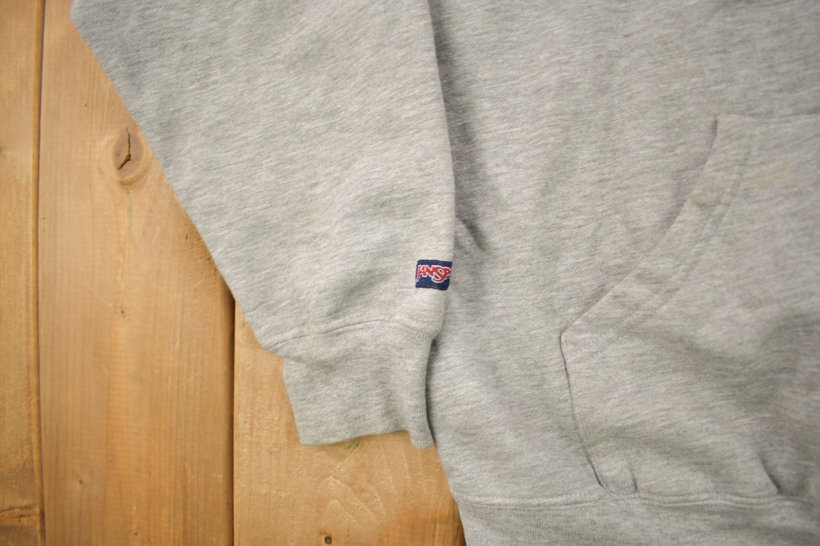 Vintage 1990s Eastern University Collegiate Hoodie  Embroidered  Jansport Sweatshirt  Sportswear  Americana