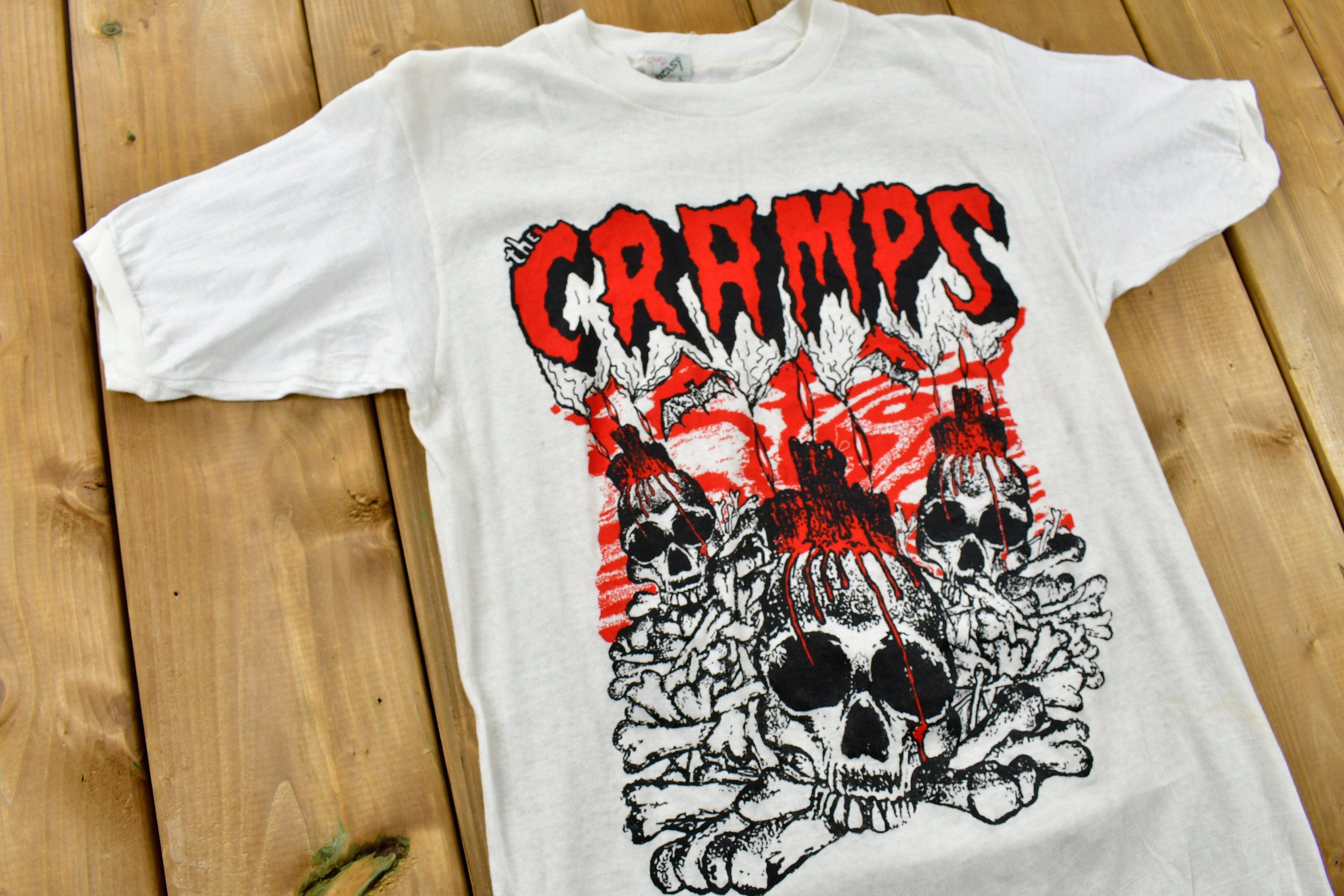 Vintage 1981 Cramps Rockin' Bones Tour T-shirt