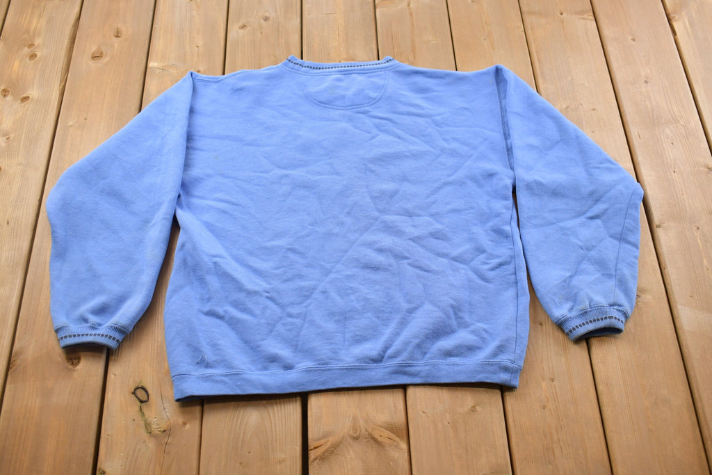 Vintage 1990s Floral Embroidered Crewneck Sweater
