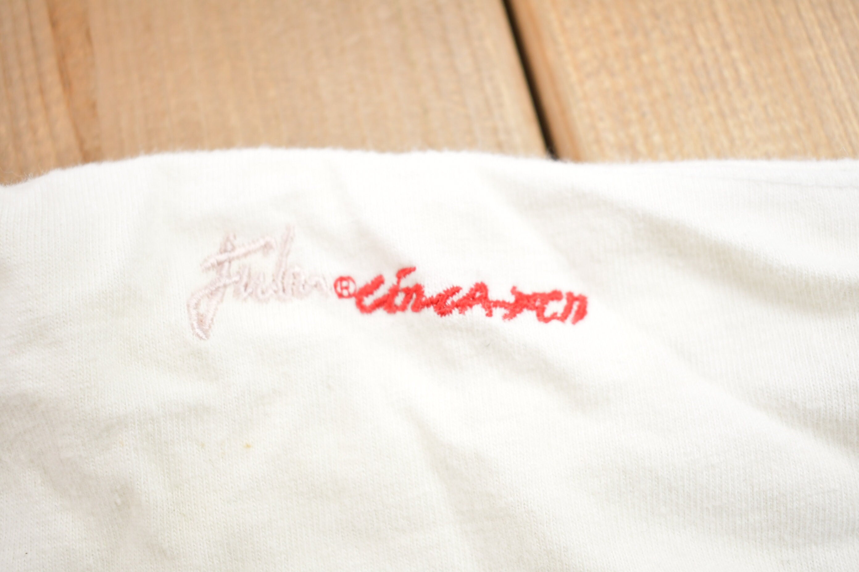Vintage 1990s FUBU.CO.XC11 Fuzzy Embroidered Lettering T-Shirt