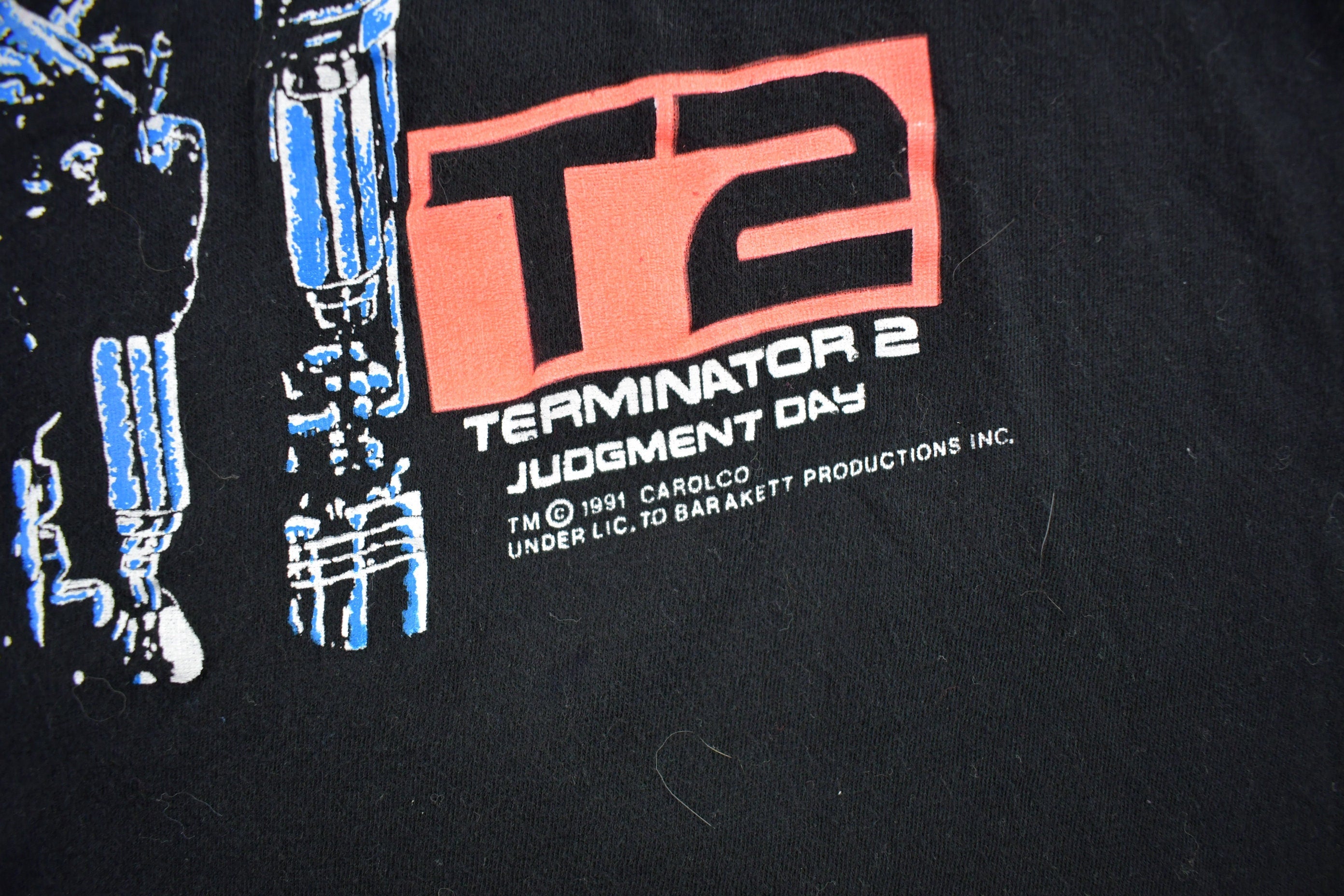 Vintage 1991 Terminator 2 Judgement Day Movie Promo T-Shirt