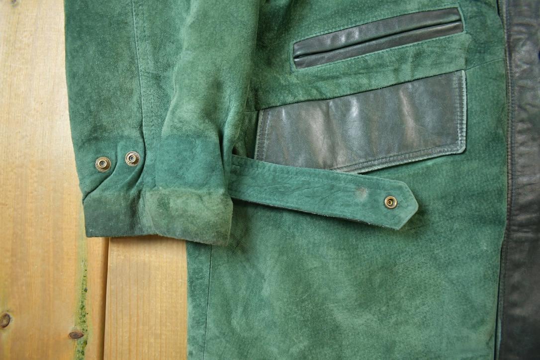 Vintage 1980s Danier Faded Suede Leather Jacket