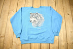 Vintage 1995 Rossville Wolf Graphic Raglan Crewneck