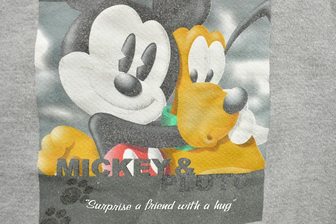 Vintage 1990s Mickey And Pluto Graphic Crewneck Sweatshirt
