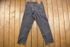 Vintage 1980s Levi's 550 Red Tab Black Denim Jeans Size 33 x 31