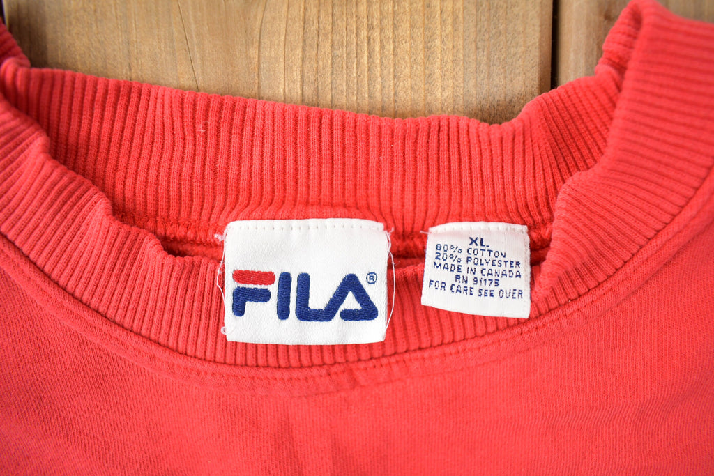 Vintage 1990s Fila Tank Top Crewneck Sweatshirt Made In Canada