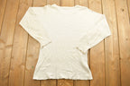 Vintage 1990s Blank K-Mart White Slim Fit Sweater