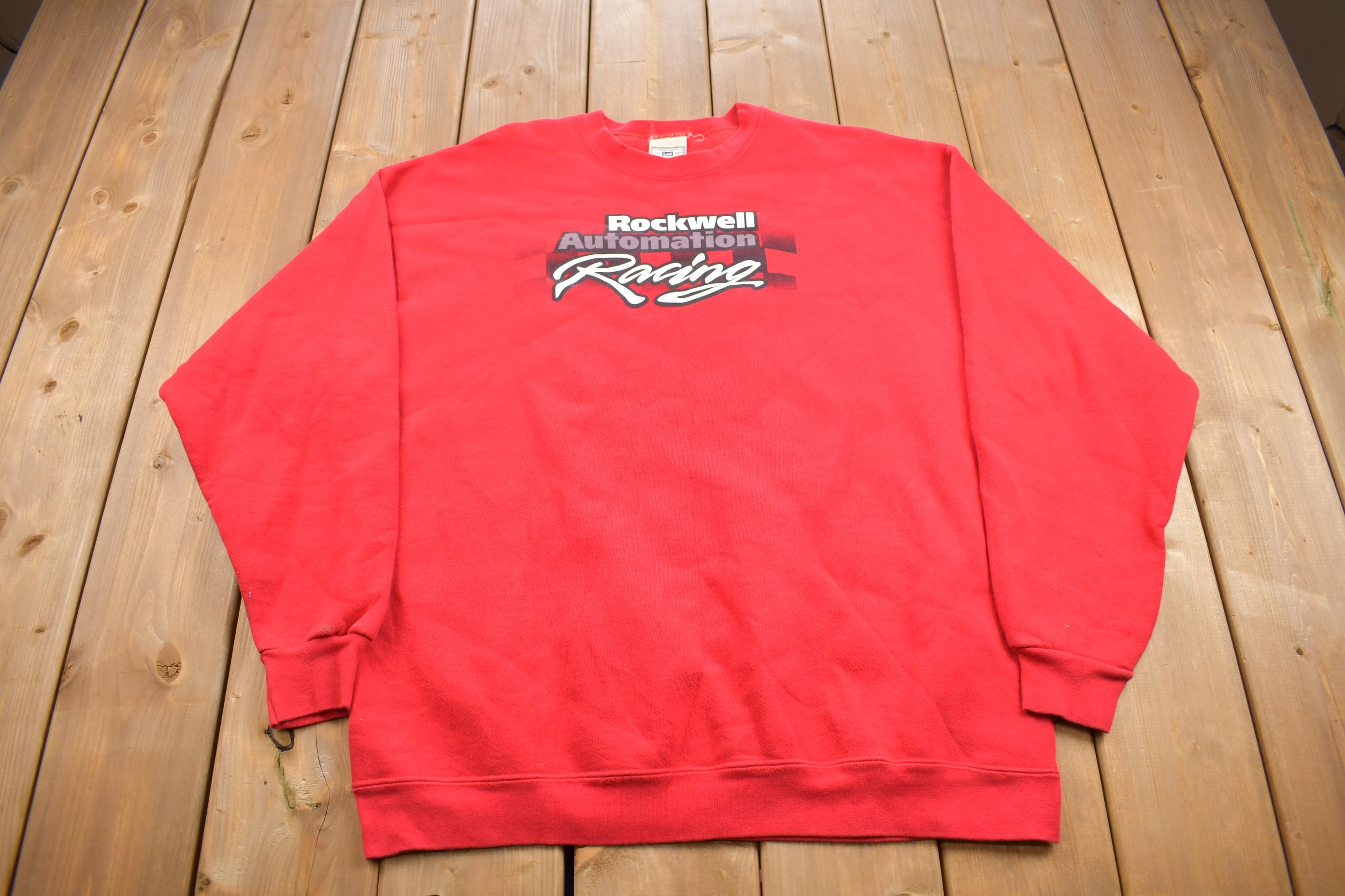 Vintage 1990s Rockwell Automation Racing Crewneck Sweatshirt