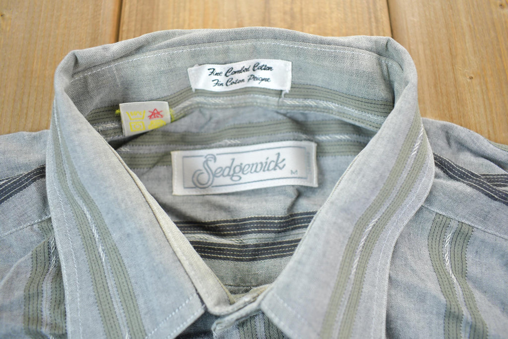 Vintage 1990s striped Button Up Shirt