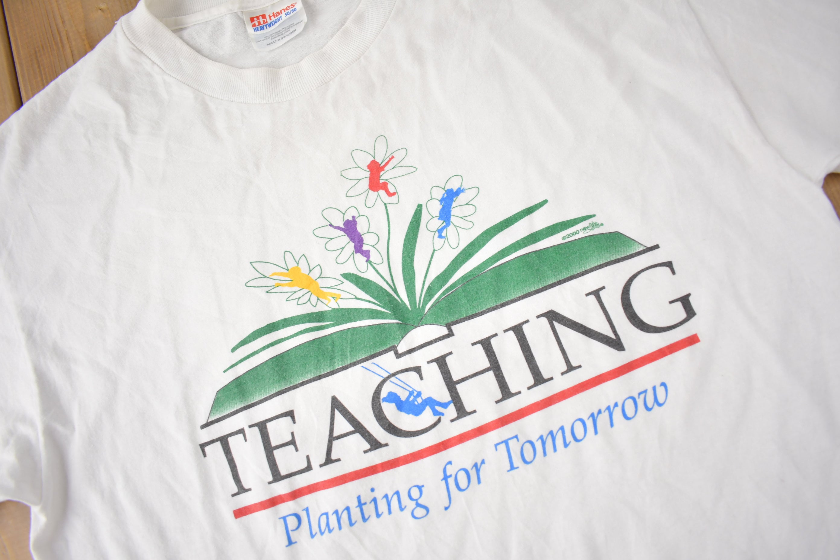 Vintage 2000 Teaching Planting For Tomorrow Graphic T Shirt