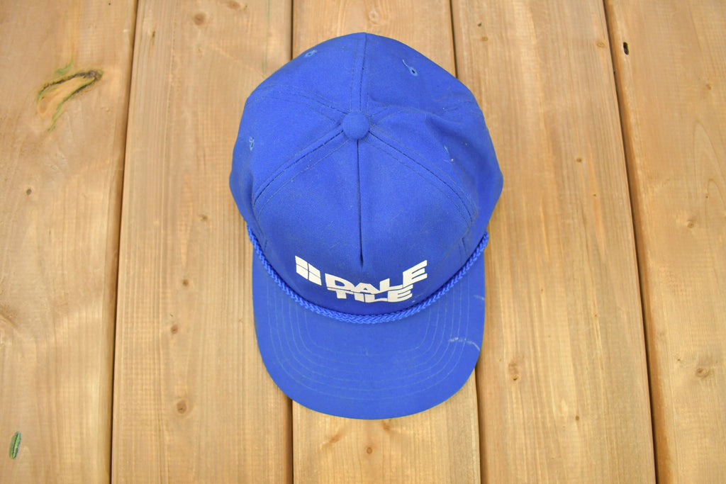 Vintage 1990s Dale Tile Snap Back Rope Hat /