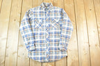 Vintage 1990s Outdoor Exchange Plaid Flannel Lined Button Up Shirt Mens S