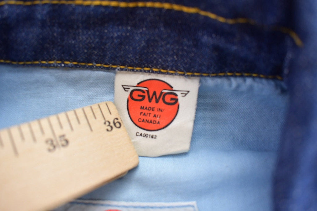 Vintage 1970s GWG Western Denim Jean Jacket Deadstock