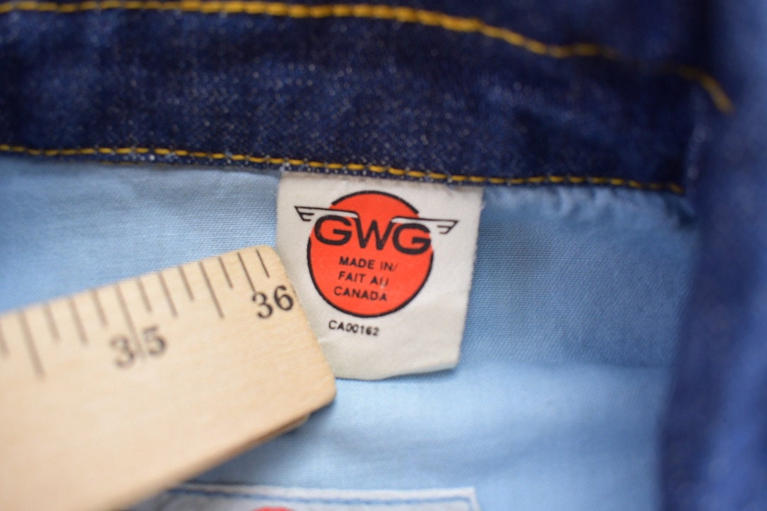 Vintage 1970s GWG Western Denim Jean Jacket Deadstock