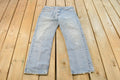 Vintage 1990s Levi's 505 Regular Straight Fit Denim Jeans Men's 33 x 29 / 90s Levi's / Distressed Sun Faded Jeans