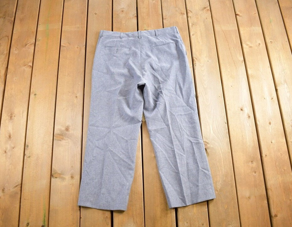 Vintage 1980s Southport Wool Trousers Size 34x25