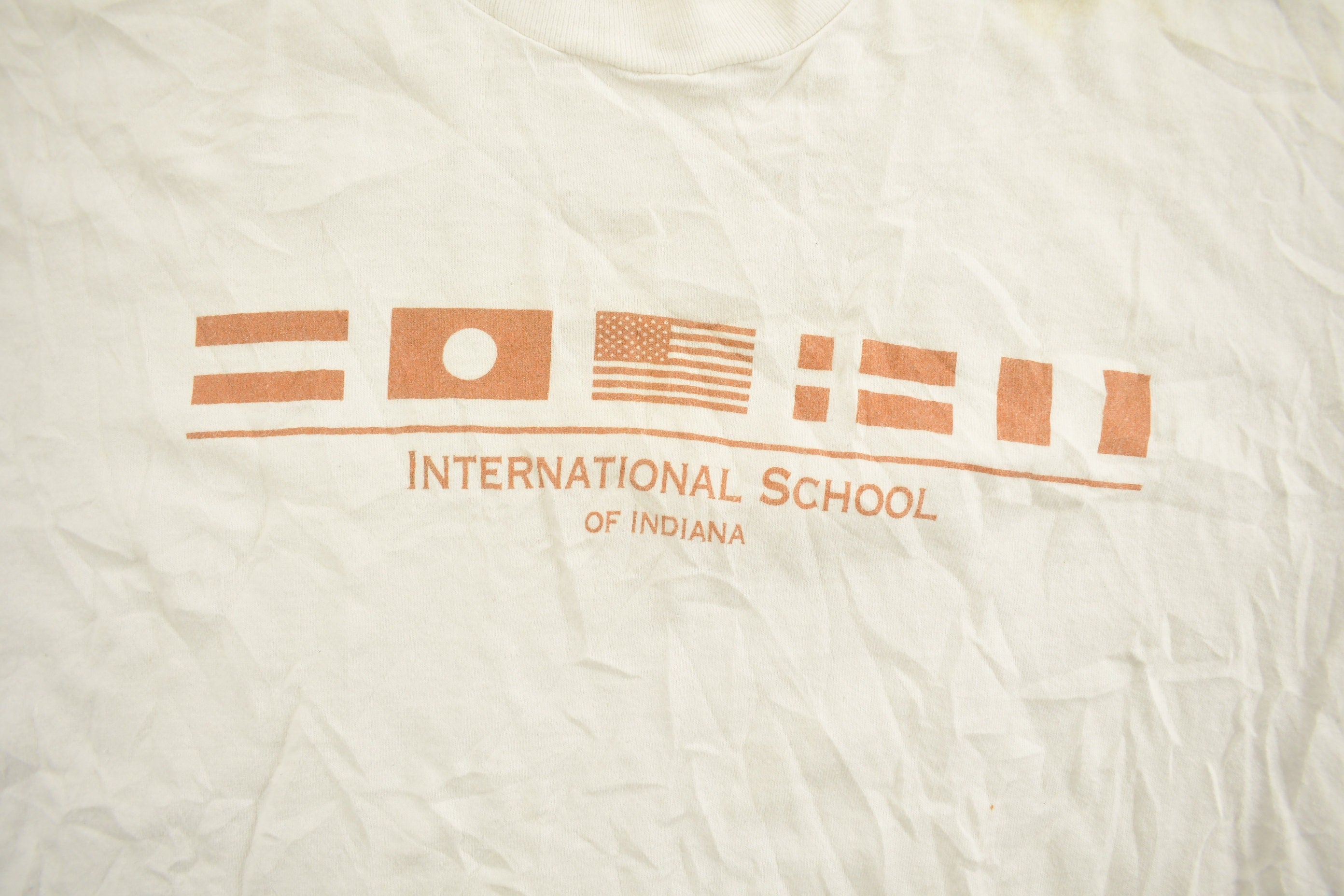 Vintage 1990s International School Of Indiana Graphic T-Shirt