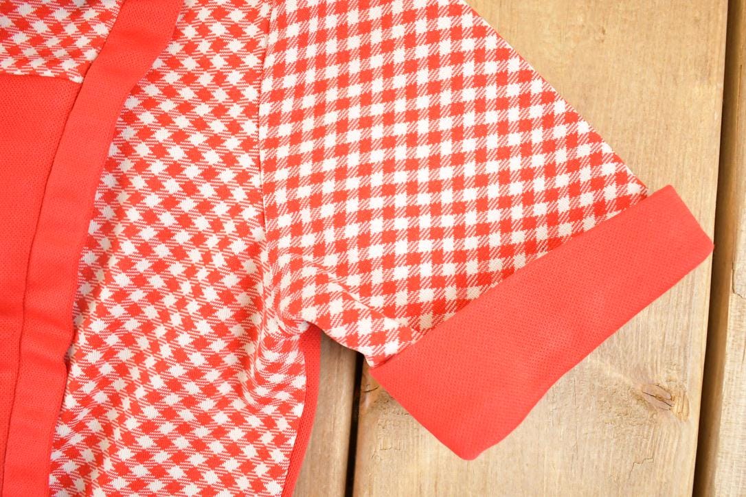 Vintage 1960's Rol Jean Checkered Souvenir Mini Dress Women's XS