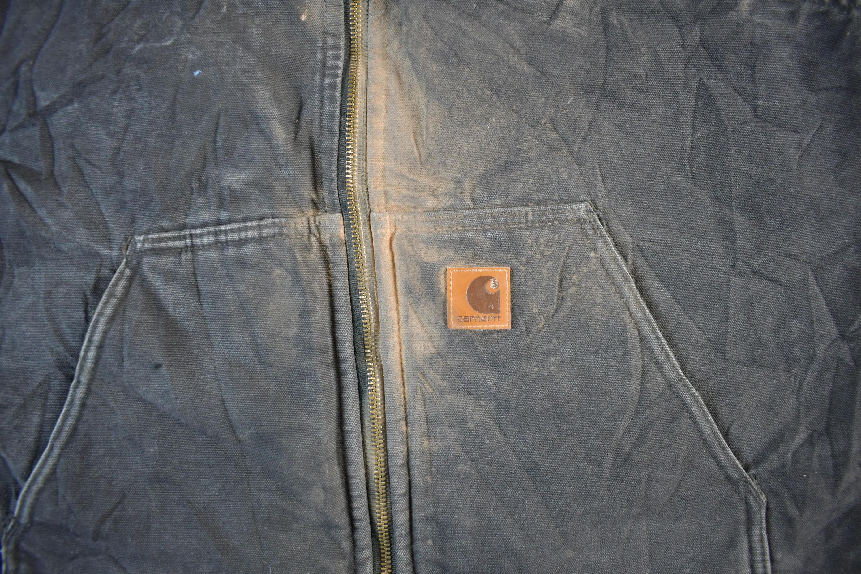 Vintage 90s Carhartt Sherpa Lined Work Vest - Mens Large Tall