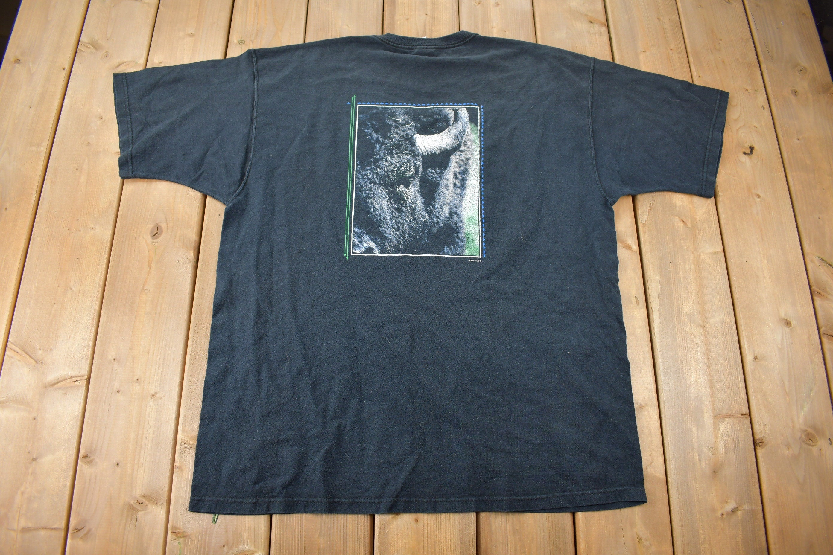 Vintage Y2K Buffalo Roundup Custer State Park Graphic T-Shirt Size 2XL