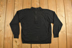 Vintage 1990s Duvet Black Quarter Zip Sweatshirt