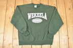 Vintage 1990s Wekeel Staff Graphic Print Crewneck Sweatshirt Mens L