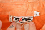 Vintage 1970s Maximum Floral Embroidered Button Up Shirt Womens M