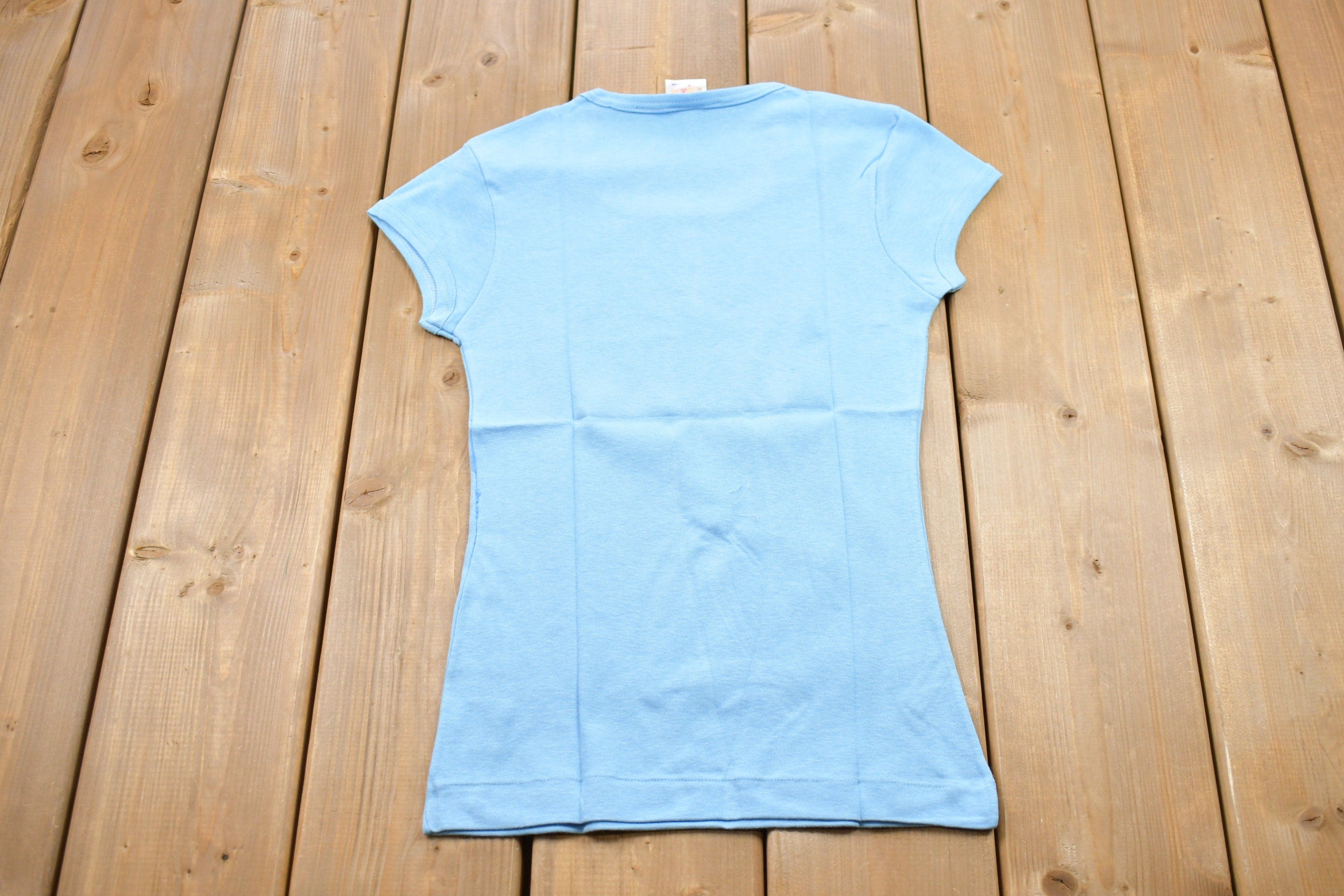 Vintage 1970s Basic Blue T-Shirt