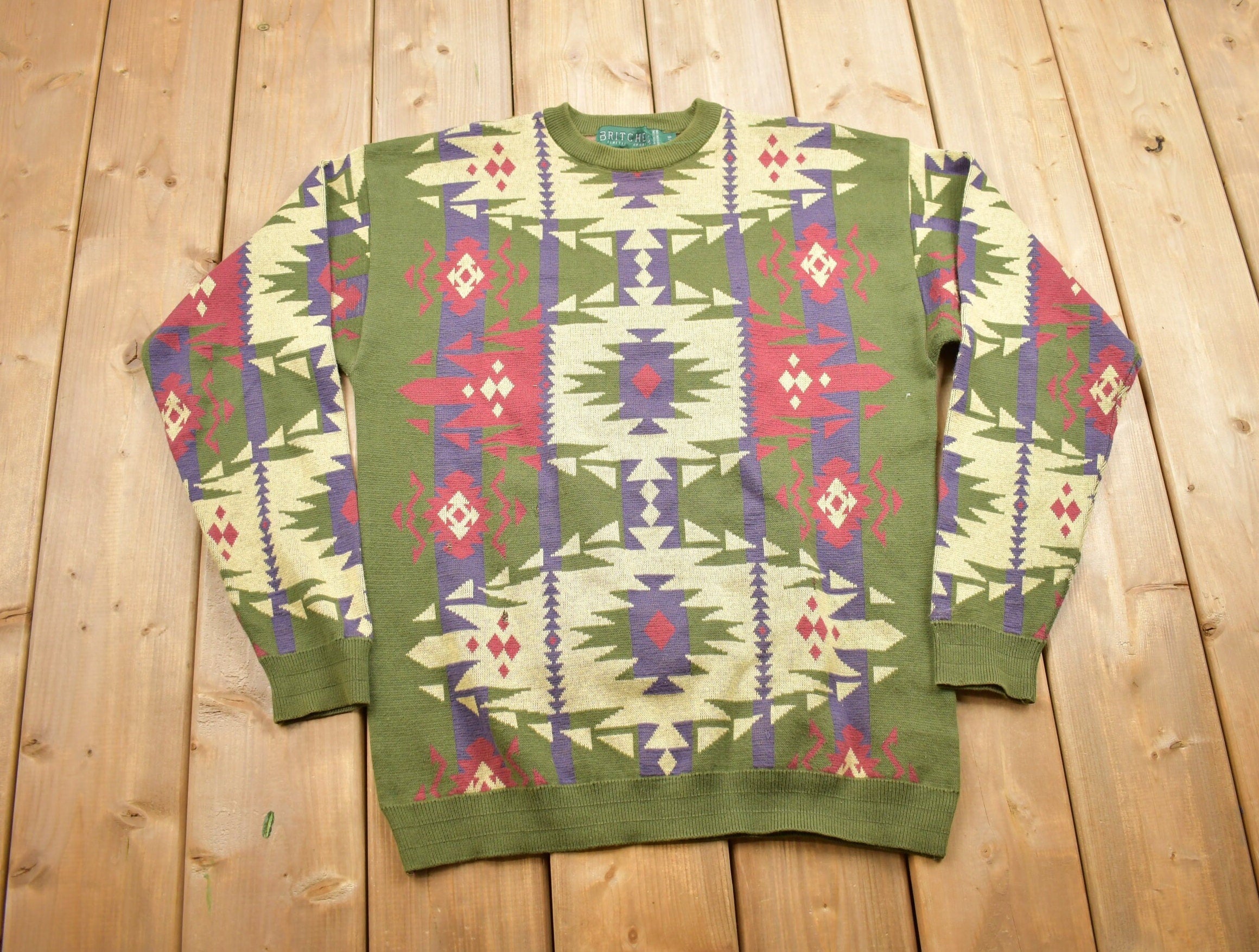 Vintage 1990s Britches Knitted Crewneck Sweater