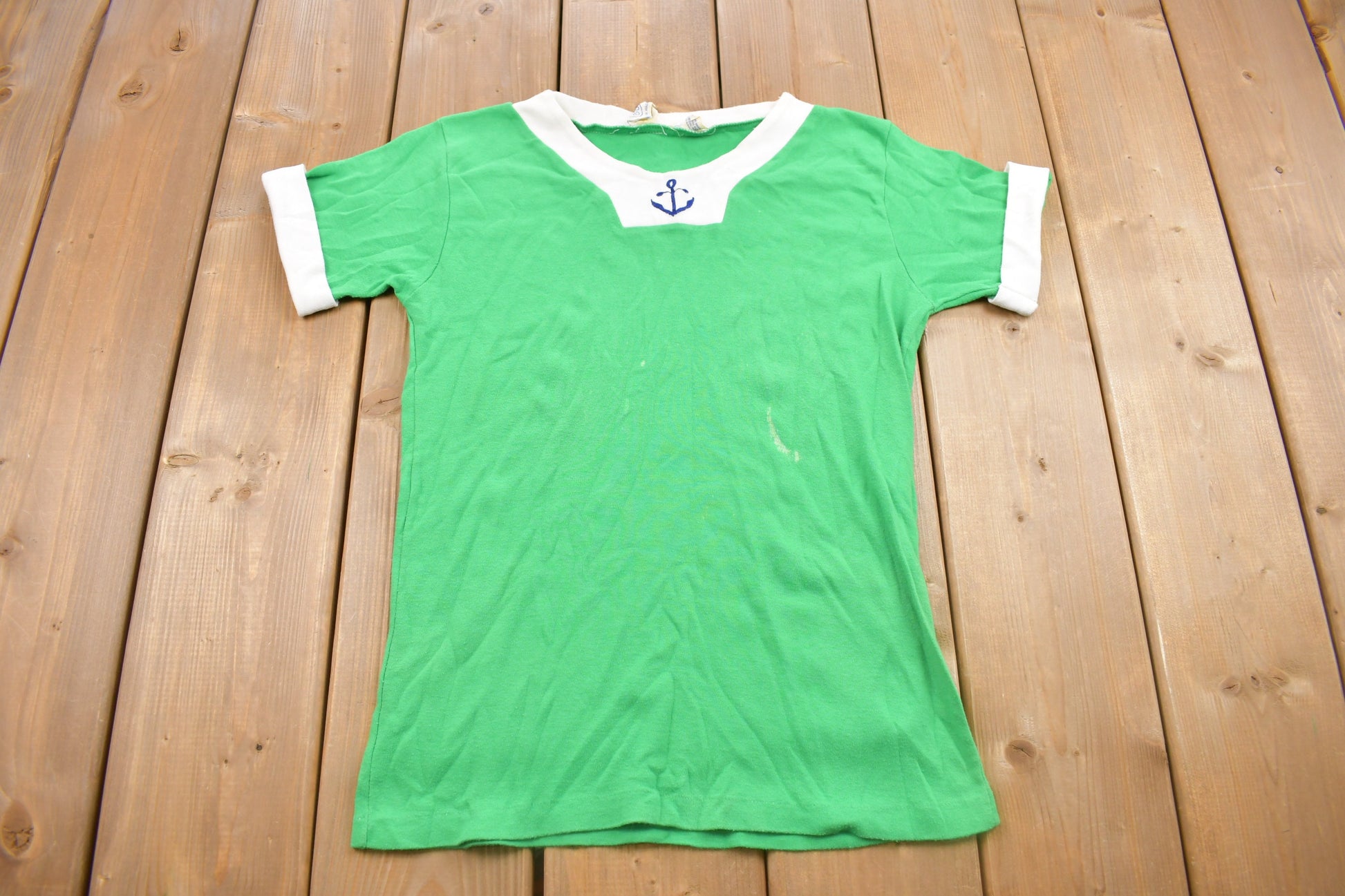 True Vintage 1970s Navy Graphic T Shirt