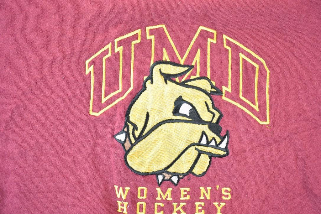 Vintage 1990s Jansport University Of Maryland Bulldogs Women's Hockey Collegiate Cropped Crew Neck Made In USA