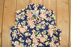 Vintage 1960s Floral Sleeveless Dress