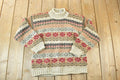 Vintage 1990s Star up Knit Abstract Pattern Crewneck Sweater