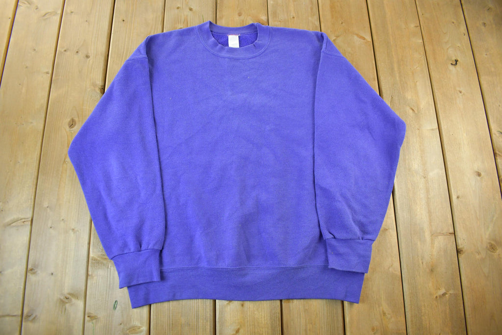 Vintage 1990s Blank Crewneck Sweatshirt Men's Large