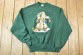 Vintage 1990s Saint Nicolas Cute Santa Crewneck Sweater