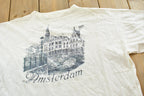 Vintage 1990's Holland Amsterdam Souvenir Travel T-Shirt Men's S  90s Single Stitch Graphic Destination Tee