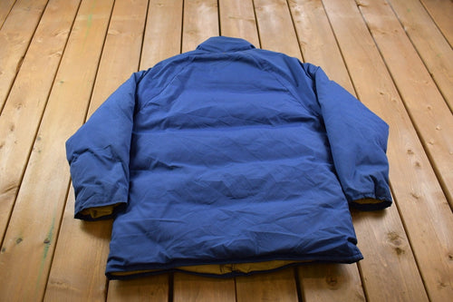 Vintage 1980s Trailwise Berkeley Blue Puffer Jacket / Goose Down Fill / Vintage Bubble Jacket / Winter / Streetwear / Medium Puffer