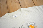 Vintage 1990s Gaspille Pas L'eau Bois D'La Biere Graphic T Shirt