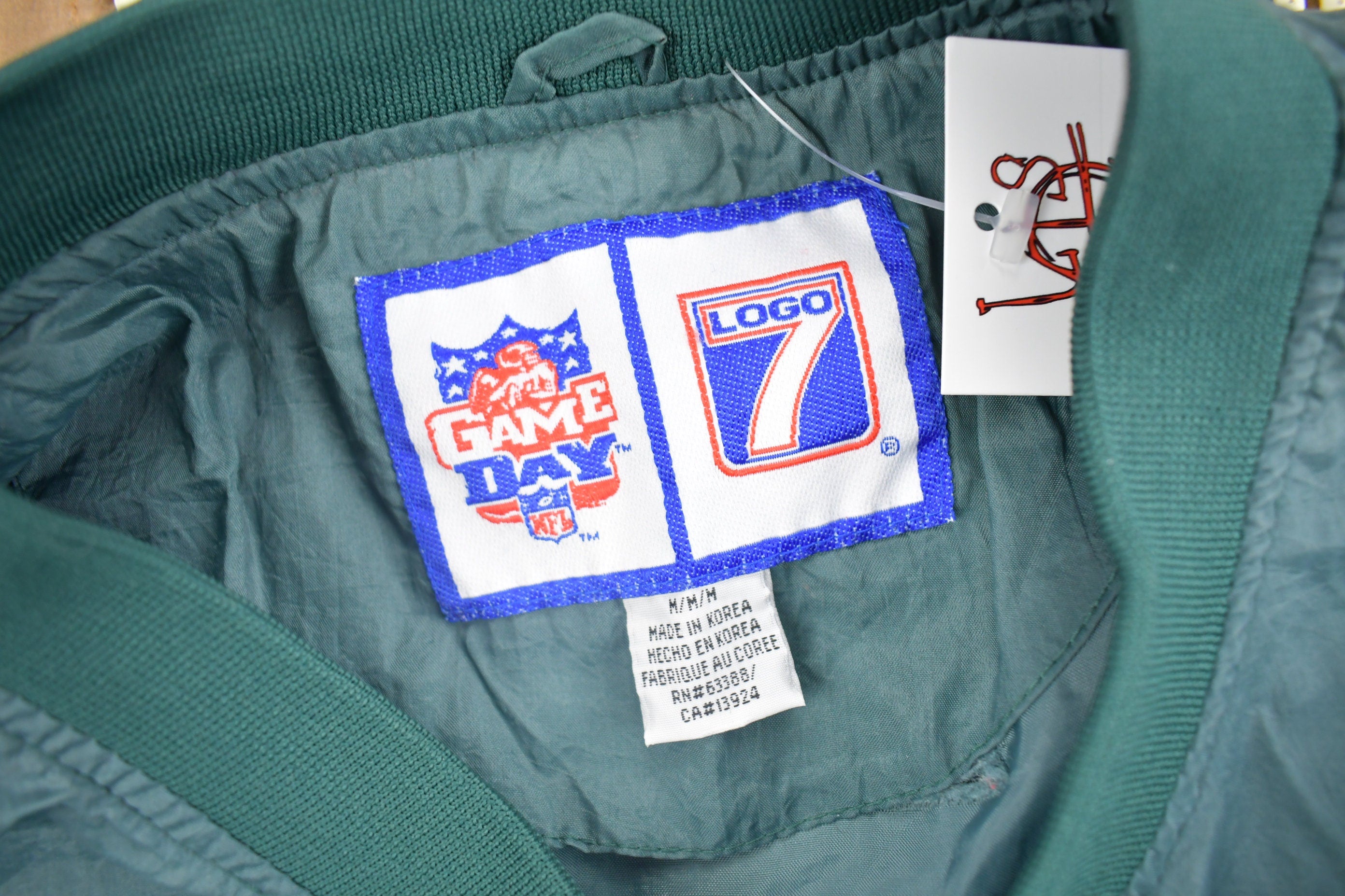 Vintage 1990s Green Bay Packers NFL Logo 7 Windbreaker Jacket