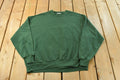 Vintage 1990s Jerzees Blank Green Crewneck Sweatshirt Men's XL / Made In USA / Essential / Streetwear / 90s Blank / Vintage Blanks