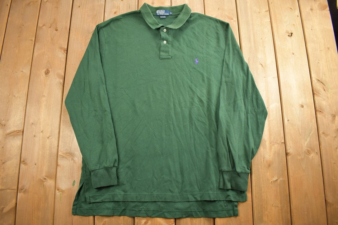 Vintage 1990s Green Polo By Ralph Lauren