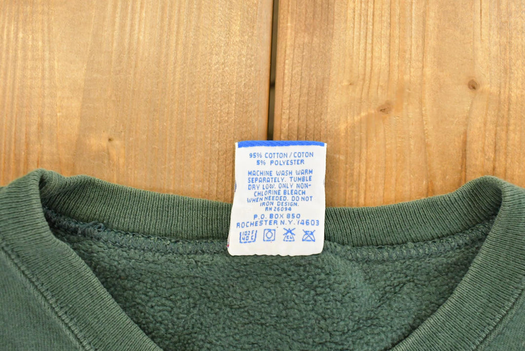 Vintage 1990s University of Binghamton Collegiate Crewneck Sweatshirt Men's Large