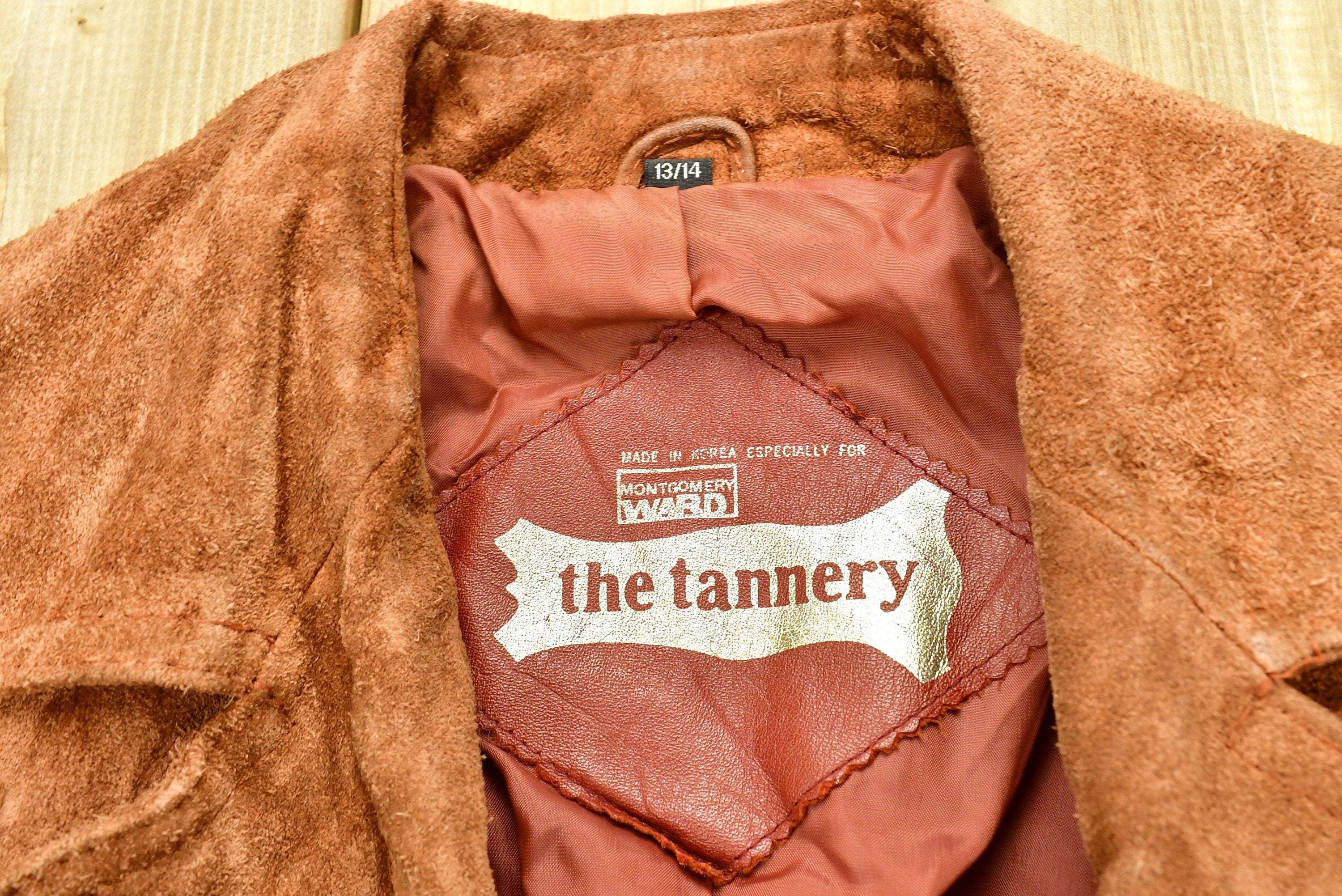 Vintage 1980s The Tannery Leather Suede Women's Jacket
