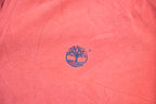 Vintage 1990s Timberland Red Quarter Button Tree Logo Button Up Shirt