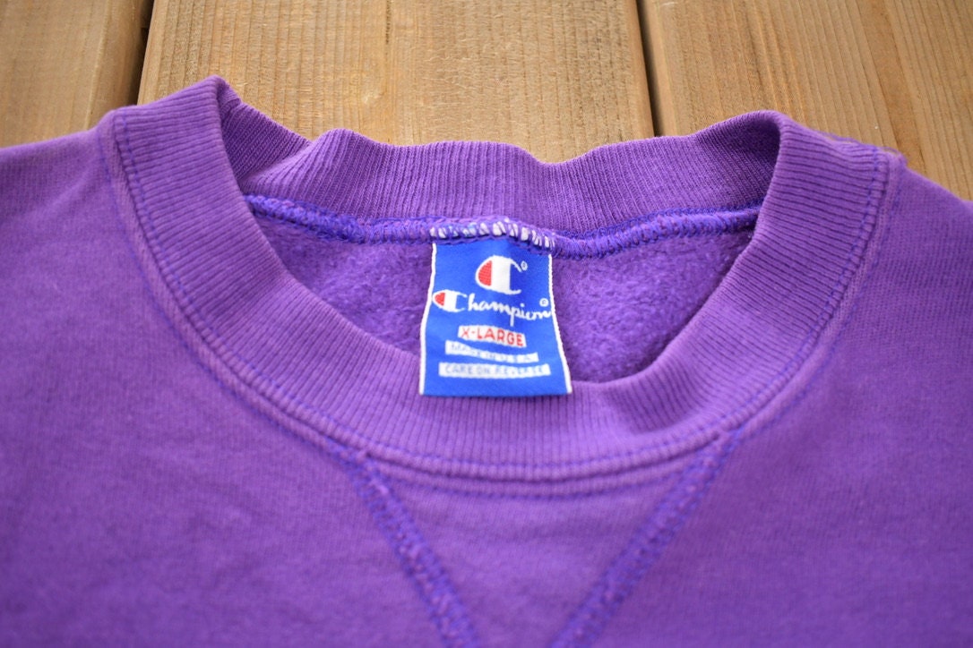 Vintage 1980s Purple Champion Crewneck
